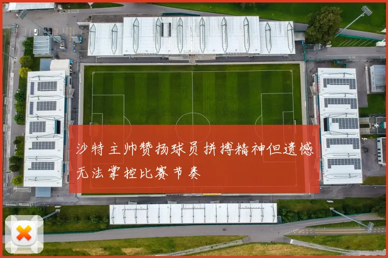 沙特主帅赞扬球员拼搏精神但遗憾无法掌控比赛节奏